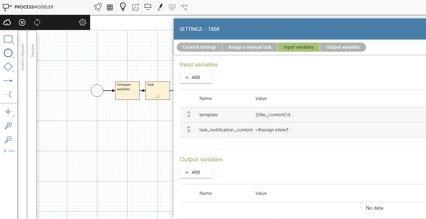 Markdown template rendering